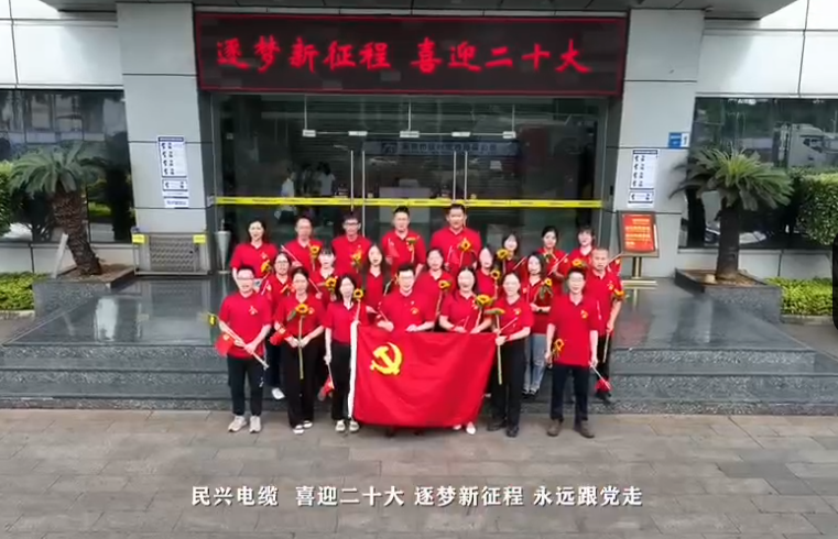民興電纜喜迎二十大，奮進新征程！